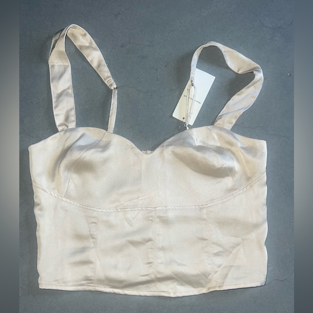 Abercrombie & Fitch Satin Cropped Top